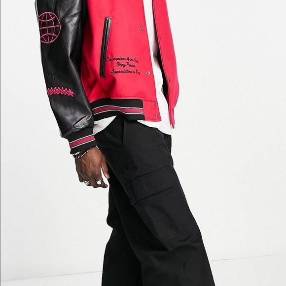 Pink and black varsity jacket - Picture 2 of 4